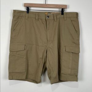 NWT Carhartt Men's 44 Cargo Shorts Rugged Flex Rigby Relaxed Fit Tan Khaki